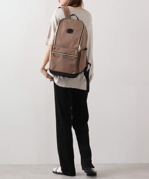 【セール】flatte flatte(ﾌﾗｯﾃﾌﾗｯﾃ) ウェットシートポケット付き 撥水デイパック（バックパック/リュック）｜FUNALIVE（ファンアライブ）