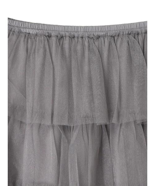 ELENCARE DUE（エレンカーレデュエ）の「・ELENCARE　DUE　ティアードラメチュールスカート（スカート・レディース・グレー/アイボリー/ブラック・FREE）」の13枚目の写真