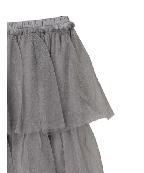 ELENCARE DUE（エレンカーレデュエ）の「・ELENCARE　DUE　ティアードラメチュールスカート（スカート・レディース・グレー/アイボリー/ブラック・FREE）」の14枚目の写真
