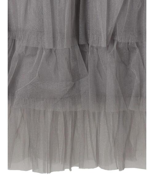 ELENCARE DUE（エレンカーレデュエ）の「・ELENCARE　DUE　ティアードラメチュールスカート（スカート・レディース・グレー/アイボリー/ブラック・FREE）」の15枚目の写真