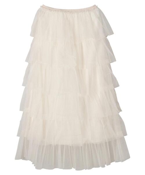 ELENCARE DUE（エレンカーレデュエ）の「・ELENCARE　DUE　ティアードラメチュールスカート（スカート・レディース・グレー/アイボリー/ブラック・FREE）」の18枚目の写真