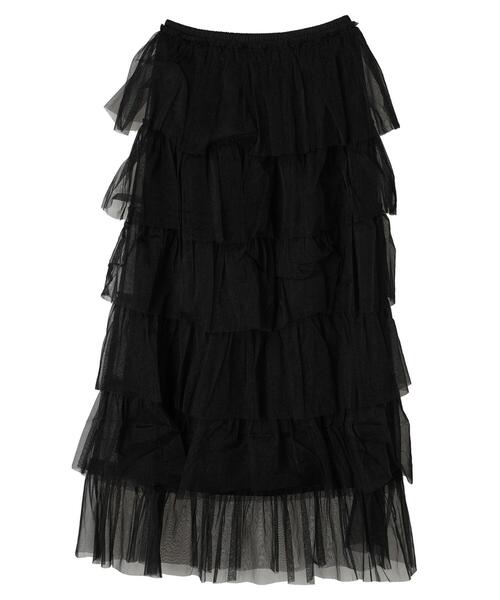 ELENCARE DUE（エレンカーレデュエ）の「・ELENCARE　DUE　ティアードラメチュールスカート（スカート・レディース・グレー/アイボリー/ブラック・FREE）」の20枚目の写真