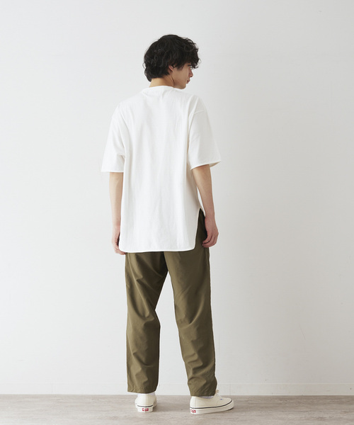 JOURNAL STANDARD relume（ジャーナルスタンダード　レリューム）の「《追加》レイヤードラウンド スリットTシャツ（Tシャツ/カットソー・メンズ・ホワイト/ベージュ系その他/グレー/ブラック系その他/サックスブルー・SMALL/LARGE/MEDIUM）」の11枚目の写真