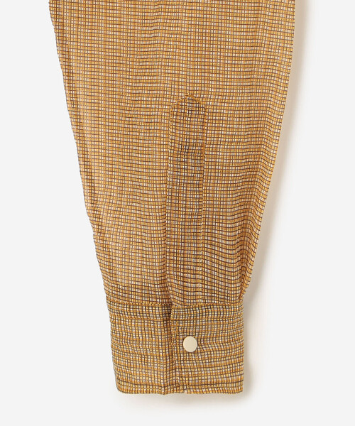 Bshop（ビショップ）の「迷迭香 | 〈別注〉ナイロン メッシュシャツ MEN（シャツ/ブラウス・メンズ・ブルー系その他/オレンジ系その他/ブラウン系その他・3/2）」の9枚目の写真