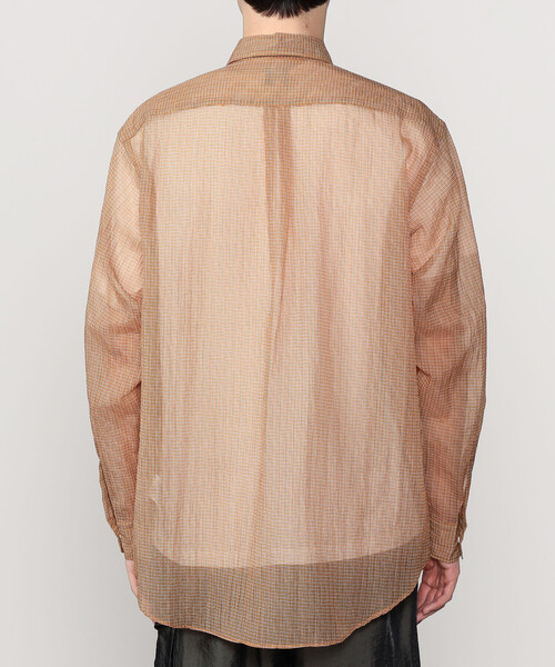 Bshop（ビショップ）の「迷迭香 | 〈別注〉ナイロン メッシュシャツ MEN（シャツ/ブラウス・メンズ・ブルー系その他/オレンジ系その他/ブラウン系その他・3/2）」の13枚目の写真