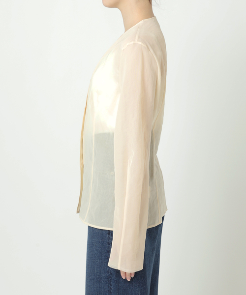 plage（プラージュ）の「SHEER COTTON VN ブラウス（シャツ/ブラウス・レディース・ベージュ/アイボリー・FREE）」の20枚目の写真