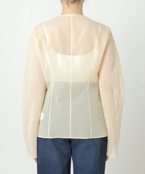 plage（プラージュ）の「SHEER COTTON VN ブラウス（シャツ/ブラウス・レディース・ベージュ/アイボリー・FREE）」の21枚目の写真