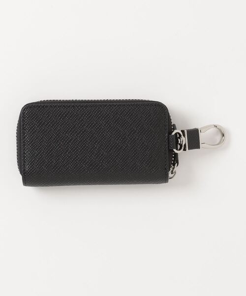 BEVERLY HILLS POLO CLUB（ビバリーヒルズポロクラブ）の「【BEVERLY HILLS POLO CLUB】カウレザー ポロ ラウンド キーケース BHG-M2005/BHG-M3005（キーケース/キーアクセサリー・メンズ・ブラック/ブラック系その他2・FREE）」の3枚目の写真