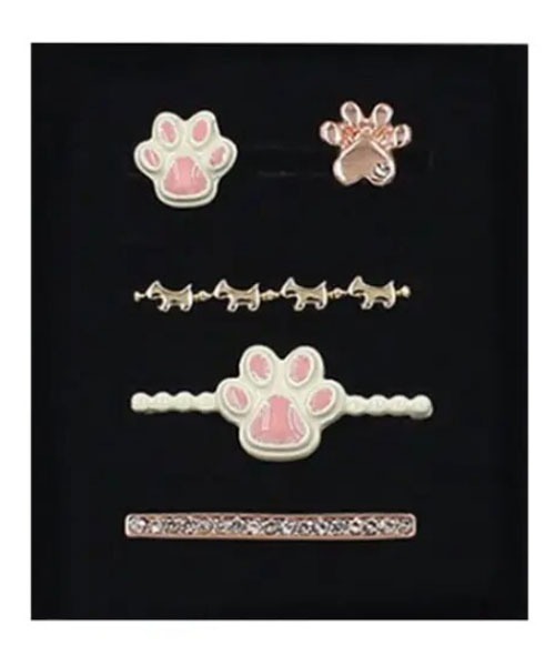 TONE SELECT GOODS（トーンセレクトグッズ）の「【float】Apple Watch/アップルウォッチ/4連 肉球 犬モチーフ バンド ベルト アクセサリー（アナログ腕時計・レディース・シルバー/ピンクゴールド/ゴールド・FREE）」の3枚目の写真