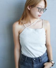 By/m | [By/m/バイエム] 2WAYストラップ カップ付きベアキャミソール(キャミソール)