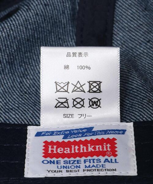Healthknit（ヘルスニット）の「Healthknit　HK ロゴ 刺繍 CAP（キャップ・メンズ・ブラック/ベージュ/インディゴブルー・-）」の6枚目の写真