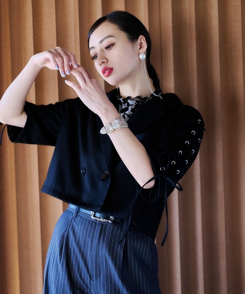 HARE（ハレ）の「フラワーバックルブレス(HARE)（ブレスレット・レディース・クリア/ブラック・FREE）」の7枚目の写真