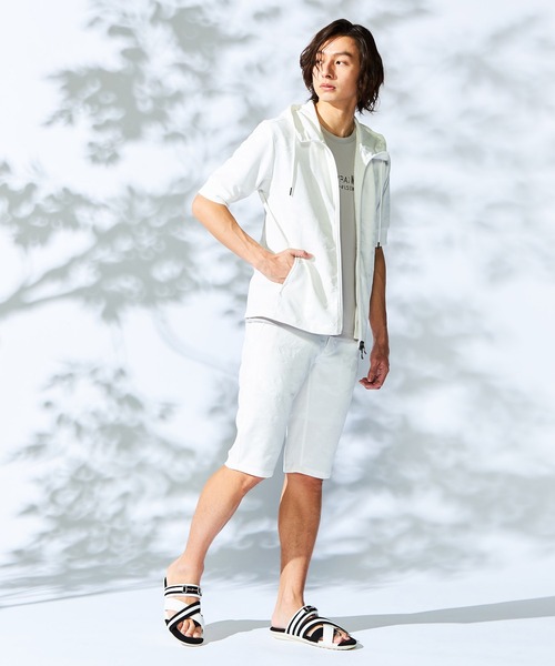 新品▼ HIDEAWAYS NICOLE ハイダウェイ ニコル▼ 2WAY マイクロドット ダウンジャケット46(M)BLU ハイダウェイニコル HIDEAWAYSの通販