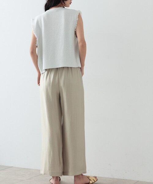 GALLEST（ギャレスト）の「◆ツイードニットベスト（ベスト・レディース・ブラック/ホワイト系・38）」の14枚目の写真