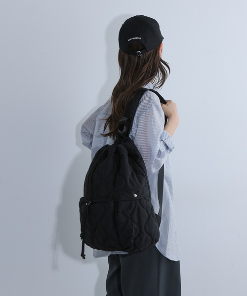COLONY 2139（コロニートゥーワンスリーナイン）の「ドロストパファーリュック（バックパック/リュック・レディース・ブラック・FREE）」の4枚目の写真
