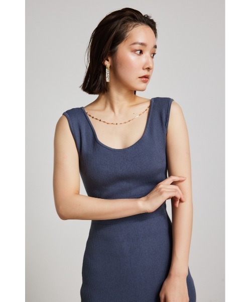 【セール】チュールマーメイドニットワンピース(ワンピース)|rienda(リエンダ) 【セール】チュールマーメイドニットワンピース(ワンピース)|rienda(リエンダ)