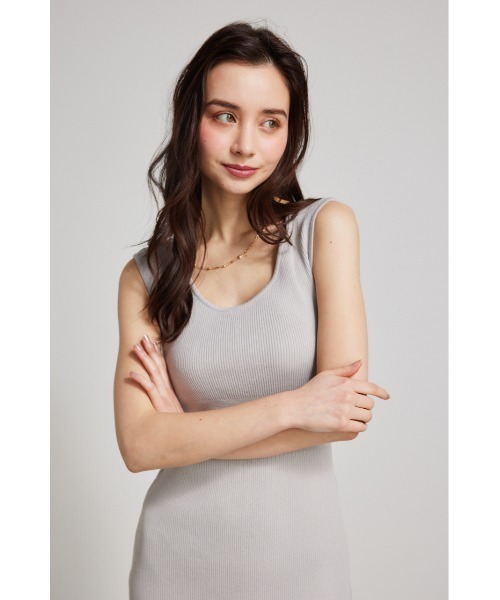 【セール】チュールマーメイドニットワンピース(ワンピース)|rienda(リエンダ) 【セール】チュールマーメイドニットワンピース(ワンピース)|rienda(リエンダ)