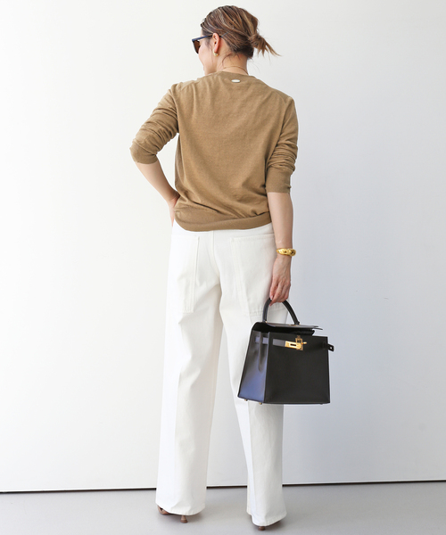 Deuxieme Classe 24SS BRONZER RICH 麻　絹 セール】*BRONZER RICH クルーネック（ニット/セーター