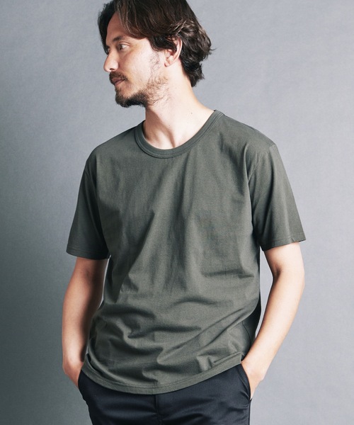 Magine(マージン)の「CTN BASIC U/N TEE S/S:コットンベーシック Uネック 半袖Tシャツ 24S(Tシャツ/カットソー・メンズ・ネイビー/ブラック/ホワイト/オリーブ・44/48/46)」の1枚目の写真
