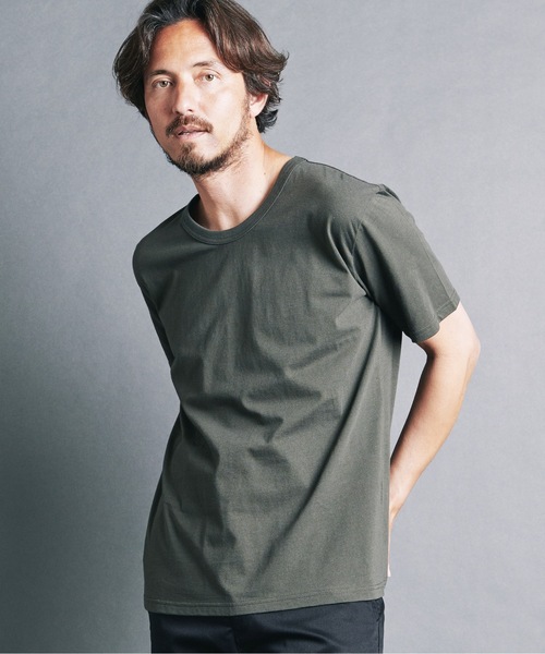 Magine(マージン)の「CTN BASIC U/N TEE S/S:コットンベーシック Uネック 半袖Tシャツ 24S(Tシャツ/カットソー・メンズ・ネイビー/ブラック/ホワイト/オリーブ・44/48/46)」の14枚目の写真
