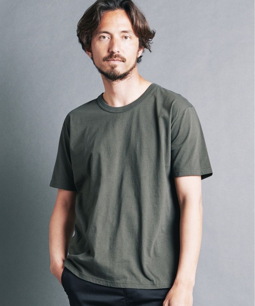 Magine(マージン)の「CTN BASIC U/N TEE S/S:コットンベーシック Uネック 半袖Tシャツ 24S(Tシャツ/カットソー・メンズ・ネイビー/ブラック/ホワイト/オリーブ・44/48/46)」の16枚目の写真