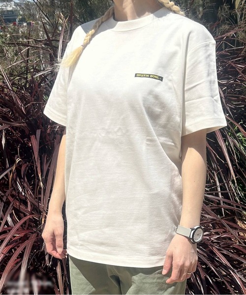 GREEN BOWL(グリーンボウル)の「【日本製】グリーンボウル 【GREEN BOWL】Organic CottonT-shirts (無地)(Tシャツ/カットソー・レディース・オフホワイト/ダークネイビー/ブラック・L/M/XL)」の3枚目の写真