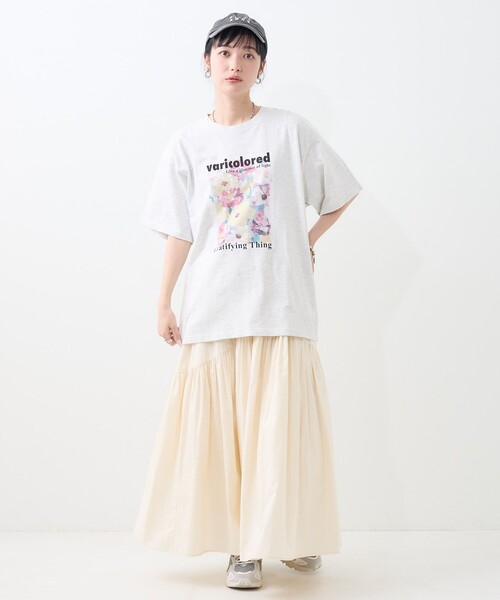 【新品】rosy monster flower enchanted Tシャツ FREAK'S STORE tシャツ 花刺繍Tシャツ「限定展開」 レディース