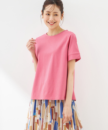 Petit Honfleur | 【UVカット・接触冷感】汗じみ防止加工タックTシャツ(Tシャツ/カットソー)