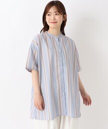 ポプリンバックフレアシャツ