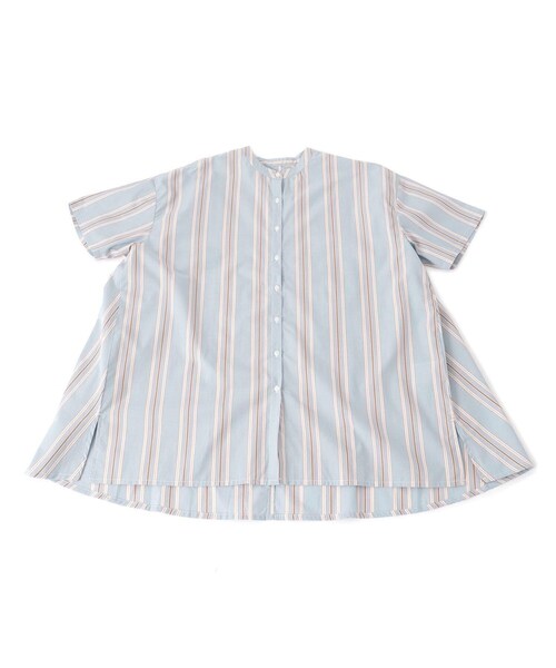 one'sterrace(ワンズテラス)の「ポプリンバックフレアシャツ(シャツ/ブラウス・レディース・ブルー系その他7/ブラック系8/ネイビー系5・02)」の15枚目の写真