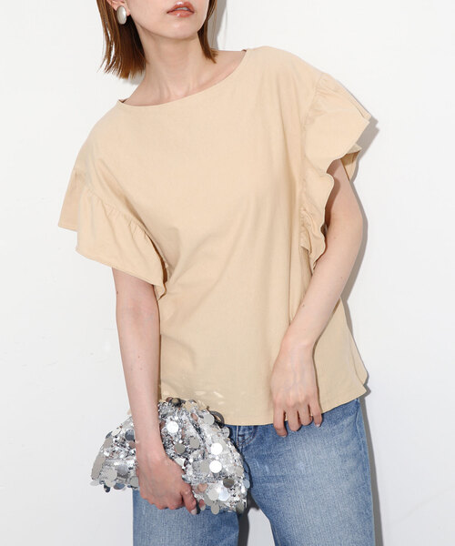 SLOBE IENA（スローブイエナ）の「20/- 天竺デザインフリルプル