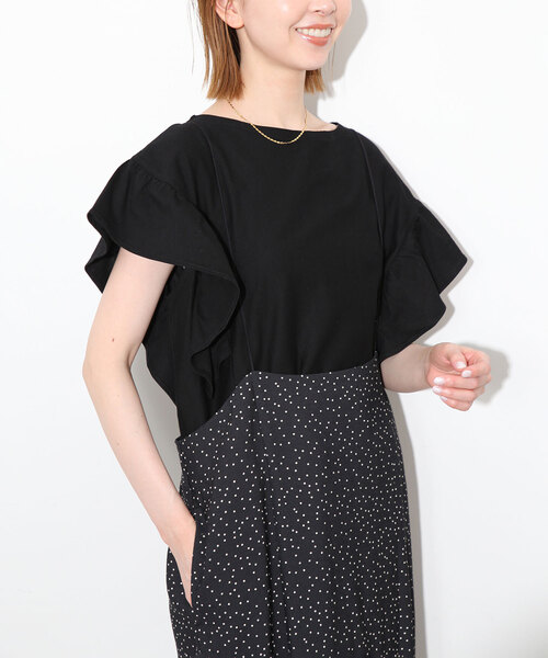 SLOBE IENA（スローブイエナ）の「20/- 天竺デザインフリルプル