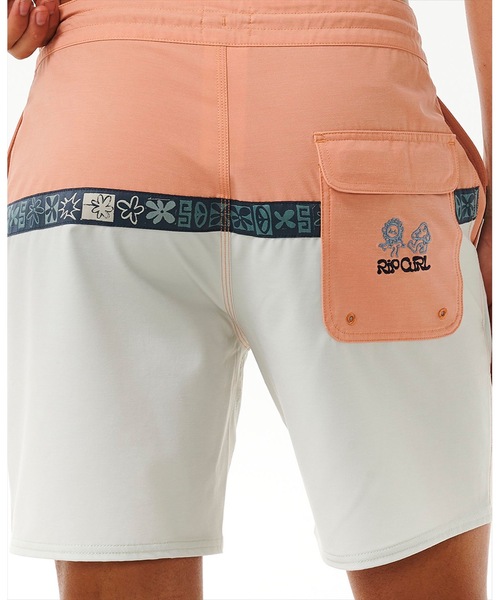 【セール】【RIPCURL（リップカール）】M SWC FUNGI LAYDAY 撥水加工ストレッチ素材バイカラーデザインスイムボードショーツ（水着）｜RIP CURL（リップカール）