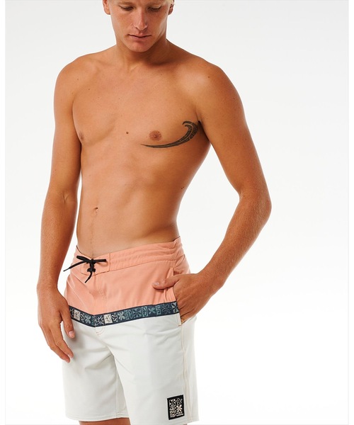 【セール】【RIPCURL（リップカール）】M SWC FUNGI LAYDAY 撥水加工ストレッチ素材バイカラーデザインスイムボードショーツ（水着）｜RIP CURL（リップカール）