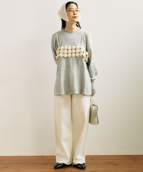 fig London(フィグロンドン)の「○○○ bustier(シャツ/ブラウス・レディース・アイボリー/ブラック・FREE)」の19枚目の写真