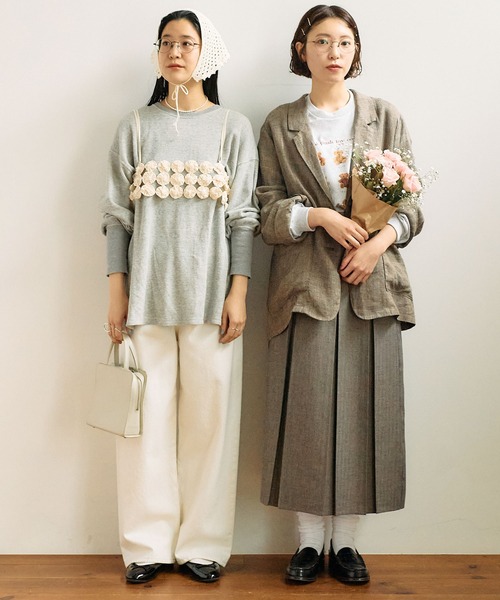 fig London(フィグロンドン)の「○○○ bustier(シャツ/ブラウス・レディース・アイボリー/ブラック・FREE)」の6枚目の写真