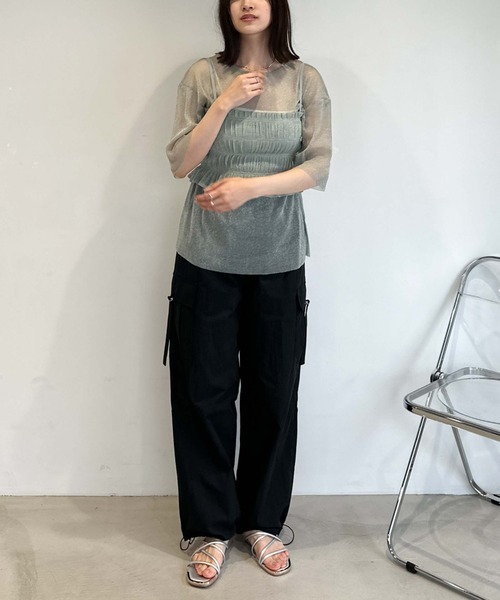 セール】ラメカットチュールビスチェSET（Tシャツ/カットソー