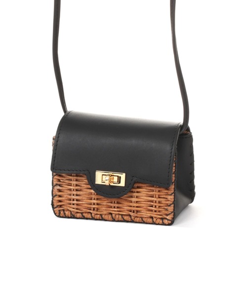 The Bagmati（ザバグマティ）の「【Bagmati】ミニショルダーバッグ　レザーコンビ（ショルダーバッグ・レディース・ブラック・FREE）」の3枚目の写真