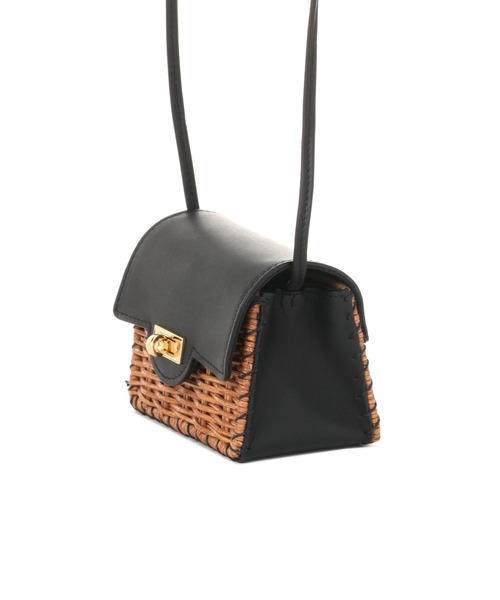 The Bagmati（ザバグマティ）の「【Bagmati】ミニショルダーバッグ　レザーコンビ（ショルダーバッグ・レディース・ブラック・FREE）」の4枚目の写真