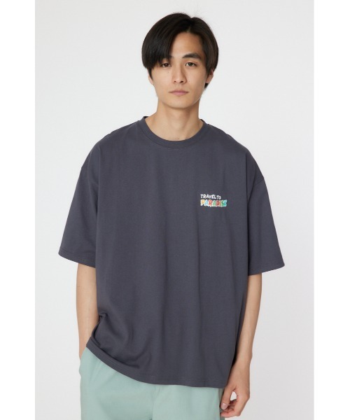 RODEO CROWNS WIDE BOWL(ロデオクラウンズワイドボウル)の「サーフハッポウ Tシャツ(Tシャツ/カットソー・メンズ・ホワイト/チャコールグレー/ブルー・MEDIUM/LARGE)」の2枚目の写真