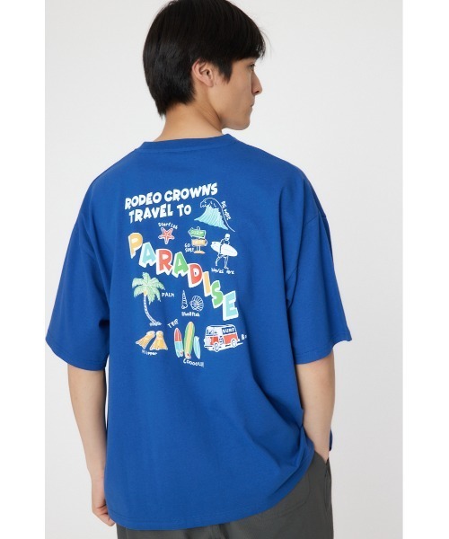 RODEO CROWNS WIDE BOWL(ロデオクラウンズワイドボウル)の「サーフハッポウ Tシャツ(Tシャツ/カットソー・メンズ・ホワイト/チャコールグレー/ブルー・MEDIUM/LARGE)」の11枚目の写真