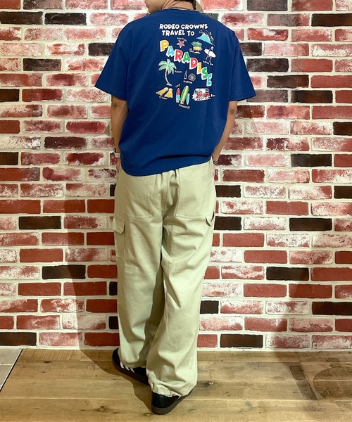 RODEO CROWNS WIDE BOWL(ロデオクラウンズワイドボウル)の「サーフハッポウ Tシャツ(Tシャツ/カットソー・メンズ・ホワイト/チャコールグレー/ブルー・MEDIUM/LARGE)」の18枚目の写真
