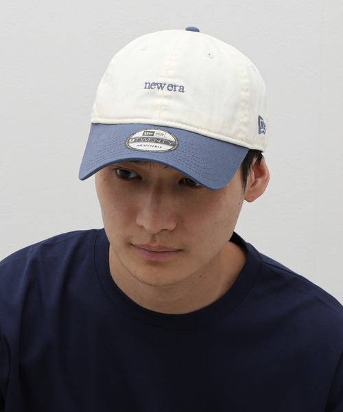 B.C STOCK（ベーセーストック）の「NE/920 2TONE LOGO CAP 1410980 2/-03/- 05（ハット・メンズ・ブラック/ベージュ/ブルー系その他・FREE）」の8枚目の写真