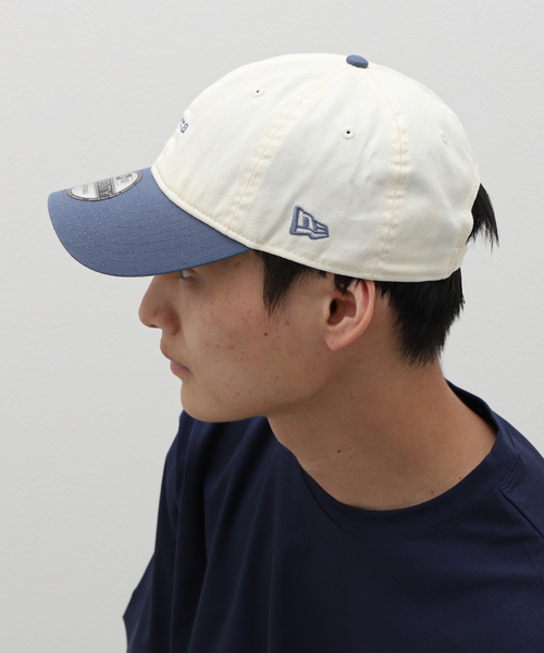 B.C STOCK（ベーセーストック）の「NE/920 2TONE LOGO CAP 1410980 2/-03/- 05（ハット・メンズ・ブラック/ベージュ/ブルー系その他・FREE）」の9枚目の写真