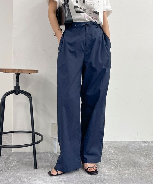fredy emue(フレディエミュ)の「イージーストレートパンツ(その他パンツ・レディース・ネイビー/ベージュ/ブラック・36/38)」の13枚目の写真