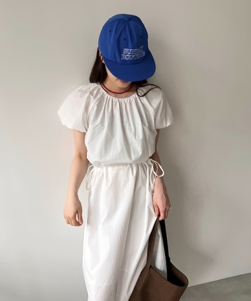 GIUNON（ジウノン）の「embroidery flat cap/ エンブロイダリーフラットキャップ（キャップ・レディース・ブラック/ブルー・FREE）」の13枚目の写真