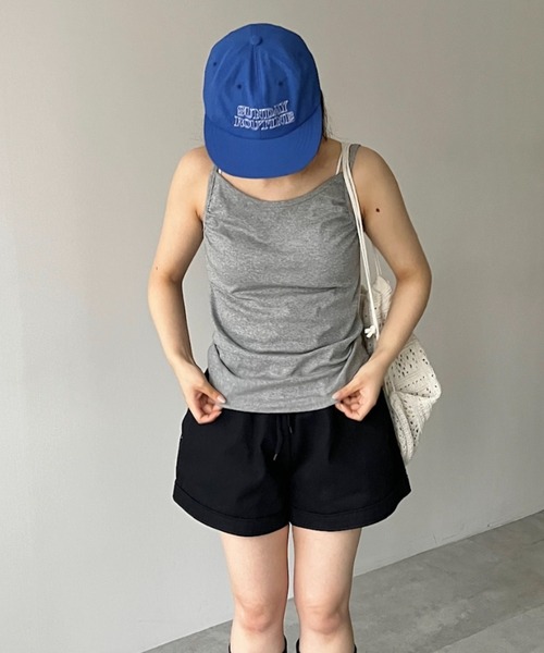 GIUNON（ジウノン）の「embroidery flat cap/ エンブロイダリーフラットキャップ（キャップ・レディース・ブラック/ブルー・FREE）」の6枚目の写真