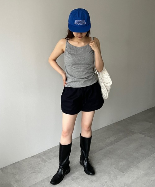 GIUNON（ジウノン）の「embroidery flat cap/ エンブロイダリーフラットキャップ（キャップ・レディース・ブラック/ブルー・FREE）」の8枚目の写真