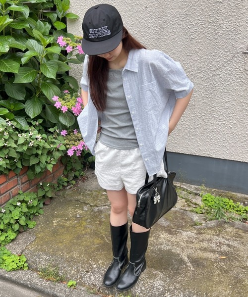 GIUNON（ジウノン）の「embroidery flat cap/ エンブロイダリーフラットキャップ（キャップ・レディース・ブラック/ブルー・FREE）」の19枚目の写真