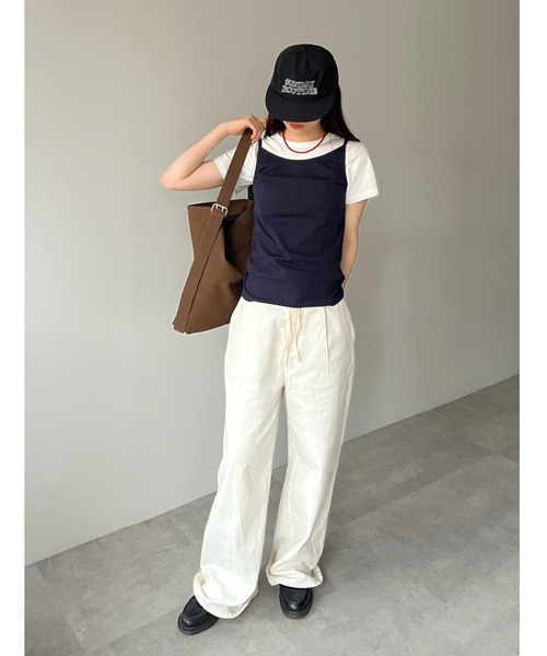 GIUNON（ジウノン）の「embroidery flat cap/ エンブロイダリーフラットキャップ（キャップ・レディース・ブラック/ブルー・FREE）」の18枚目の写真